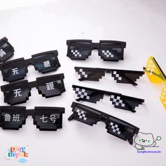 Kính Mát Thug Life 6 Màu - Xu Hướng Minecraft Cá Tính Siêu Ngầu Dành Cho Tất Cả Mọi Người, Phụ Kiện Thời Trang Đẹp Giá Rẻ