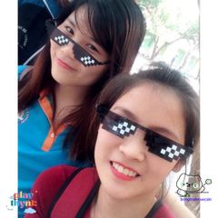 Kính Thug Life 6 Chấm Đen - Phụ Kiện Chơi Game Siêu Ngầu, Thời Trang Cho Gamer, Chống Tia UV, Gọng Gập Gọn