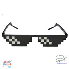 Kính Thug Life 6 Chấm Đen - Phụ Kiện Chơi Game Siêu Ngầu, Thời Trang Cho Gamer, Chống Tia UV, Gọng Gập Gọn