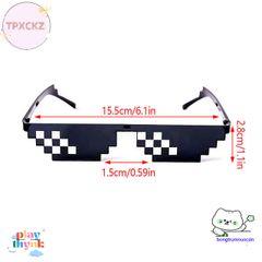 Kính Mát Pixel Robot Retro - Thiết Kế Độc Đáo, Chống UV Hoàn Hảo Dành Cho Game Thủ và Người Yêu Thời Trang