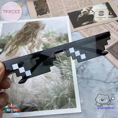 Kính Mát Pixel Robot Retro - Thiết Kế Độc Đáo, Chống UV Hoàn Hảo Dành Cho Game Thủ và Người Yêu Thời Trang