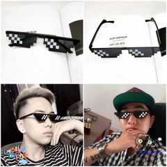 Kính Mắt Thug Life Minecraft Cho Nam Nữ - Phụ Kiện Gamer Siêu Ngầu, Chống Tia UV, Gấp Gọn, Trend Mới 2023