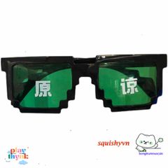 Kính Mát Thug Life Chất Minecraft - Kính Thời Trang Đen Đậm Chất Ngầu Cho Nam Nữ - Phong Cách Siêu Cute