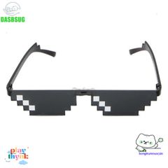 Kính Mát Unisex Pixelated Thực Adorable - Phong Cách Thời Trang Chất Lượng Cao Cho Nam Nữ, Kính Râm Hài Hước Cho Game Thủ