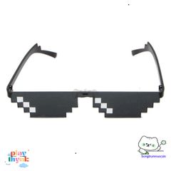 Kính Mát Unisex Pixelated Thực Adorable - Phong Cách Thời Trang Chất Lượng Cao Cho Nam Nữ, Kính Râm Hài Hước Cho Game Thủ