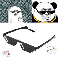 Kính Mát Unisex Pixelated Thực Adorable - Phong Cách Thời Trang Chất Lượng Cao Cho Nam Nữ, Kính Râm Hài Hước Cho Game Thủ