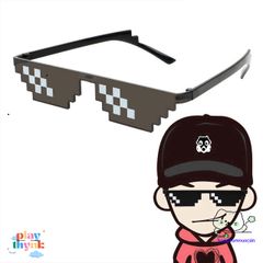 Kính Mát Thug Life Đa Giác Pixel Siêu Dễ Thương - Kính Râm Chất Lượng Cao Thời Trang Cho Nam Nữ
