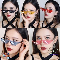 Kính Râm Thuglife 6 Chấm MINECRAFT - Phong Cách Thời Trang Độc Đáo Cho Nam Nữ, Kính Chống Nắng Ngoài Trời