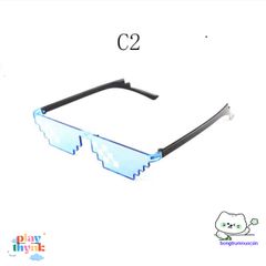 Kính Râm Thuglife 6 Chấm MINECRAFT - Phong Cách Thời Trang Độc Đáo Cho Nam Nữ, Kính Chống Nắng Ngoài Trời