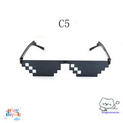 Kính Râm Thuglife 6 Chấm MINECRAFT - Phong Cách Thời Trang Độc Đáo Cho Nam Nữ, Kính Chống Nắng Ngoài Trời