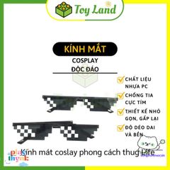 Kính Thug Life Cosplay Siêu Ngầu - Kính Mắt Thời Thượng Cho Trẻ Em, Chất Nhựa Bền Bỉ, Phong Cách Độc Đáo, Đồ Chơi Xả Stress