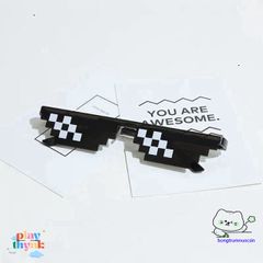 Kính Mát Thug Life 6 Chấm - Phụ Kiện Siêu Ngầu Cho Gamer Đam Mê Minecraft - Thể Hiện Cá Tính Vượt Trội