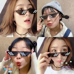 Kính Râm Unisex Yakult - Phong Cách Thời Trang Hài Hước, Bảo Vệ UV400, Phụ Kiện Tiệc Tùng Thug Life