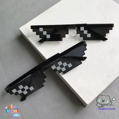 Kính Mát Mosaic Punk Thug Life - Kính Chống UV400, Cá Tính Vui Nhộn Cho Tiệc Tùng và Khiêu Vũ Disco