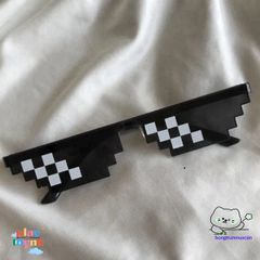 Kính Mát Mosaic Punk Thug Life - Kính Chống UV400, Cá Tính Vui Nhộn Cho Tiệc Tùng và Khiêu Vũ Disco