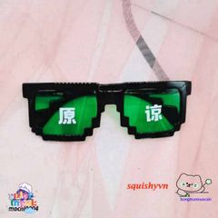 Kính Mắt Thug Life 6 Chấm MINECRAFT Unisex Đen & Hồng - Thời Trang Cá Tính Chống UV [Giao Hàng Miễn Phí]