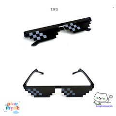 Kính Mát Thug Life 8 Bit - Kính Râm Chống UV400, Phong Cách Trẻ Trung, Quà Tặng Hoàn Hảo Cho Game Thủ và Fan Hâm Mộ