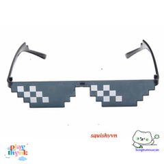 Kính Mosaics Thug Life - Mắt Kính Pixelated Hip Hop Độc Đáo Dành Cho Nam Nữ, UV400 Chống Tia UV