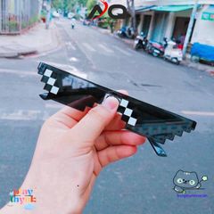 Kính Mắt Thug Life Minecraft - Kính Thời Trang Hot Gen Z, Kiểu Dáng Cute, Chống Bụi - Phụ Kiện Độc Đáo cho Tín Đồ Gamers
