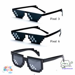 Kính Mát Thug Life 8bit Đen FY1 - Kính Mát Chống UV 400 Cho Nam Giới, Phong Cách Ngầu và Thanh Lịch, Quà Tặng Hoàn Hảo