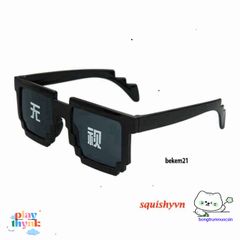 Kính Mắt Thug Life Phong Cách Minecraft - Thời Trang Nam Nữ Cao Cấp, Chống UV, Chất Lượng Bền Bỉ