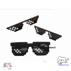 Kính Mắt Thug Life Phong Cách Minecraft - Thời Trang Nam Nữ Cao Cấp, Chống UV, Chất Lượng Bền Bỉ