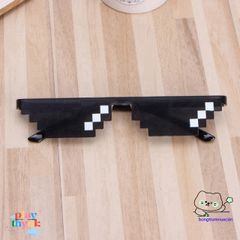 Kính Mát Đen Thug Pixel – Kính Râm Meme 