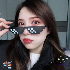 Kính Thug Life 6 Chấm - Kính Mắt Độc Đáo Cho Game Thủ, Phụ Kiện Minecraft Siêu Ngầu, Thể Hiện Cá Tính Gamer