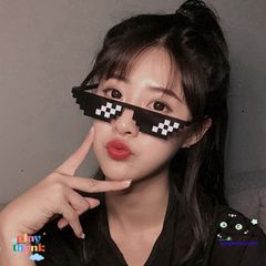 Kính Thug Life 6 Chấm - Kính Mắt Độc Đáo Cho Game Thủ, Phụ Kiện Minecraft Siêu Ngầu, Thể Hiện Cá Tính Gamer