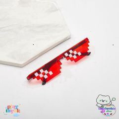 Kính Mắt Thug Life 8bit - Phong Cách Minecraft, Dành Cho TikTok, Chống Bụi, 5 Màu Sắc Độc Đáo, Phụ Kiện Thời Trang Chất Lừ!