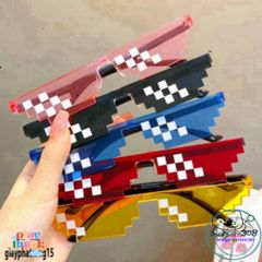 Kính Mắt Thug Life 8bit MINECRAFT - Phụ Kiện Thời Trang Độc Đáo Dành Cho Nam Nữ, Chống Bụi, Chất Liệu ABS Bền Bỉ