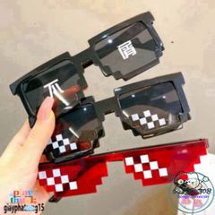 Kính Mắt Thug Life 8bit MINECRAFT - Phụ Kiện Thời Trang Độc Đáo Dành Cho Nam Nữ, Chống Bụi, Chất Liệu ABS Bền Bỉ