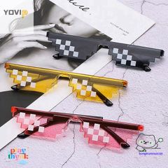 Kính Mát Yovip Retro Pixel Độc Đáo - Phụ Kiện Thời Trang Cho Game Thủ - Kính Râm Chống Tia UV, Thiết Kế Thời Thượng