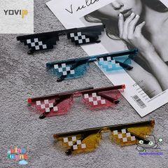 Kính Mát Yovip Retro Pixel Độc Đáo - Phụ Kiện Thời Trang Cho Game Thủ - Kính Râm Chống Tia UV, Thiết Kế Thời Thượng