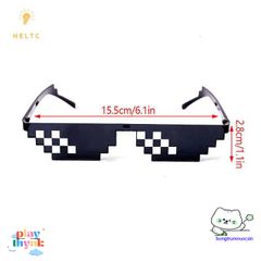 Kính Mát Retro Thug Life - Kính Râm Pixel Dành Cho Game Thủ, Thiết Kế Thời Trang Nam Nữ, Quà Tặng Độc Đáo