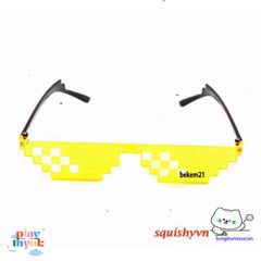 Kính Râm 8 Bit Thug Life Minecraft - Kính Tiệc Unisex Chất Lượng Cao Dành Cho Trẻ Em và Người Lớn, Món Quà Độc Đáo