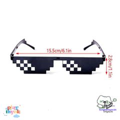 Kính Mát Retro Pixel Khảm - Thời Trang Unisex Chống UV, Quà Tặng Độc Đáo Cho Game Thủ - Phong Cách Đương Đại