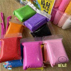 Bột Giấy Đất Sét Tự Khô Nhẹ Nhàng 100g - Đất Nặn Đồ Chơi Dễ Tạo Hình, Không Dính Tay, Phù Hợp Cho Người Chuyên Và Không Chuyên