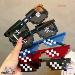 Kính Thuglife MINECRAFT 6 Chấm - Kính Mát Thời Trang Đẹp Màu Sắc Độc Đáo Dành Cho Người Yêu Thích Sáng Tạo