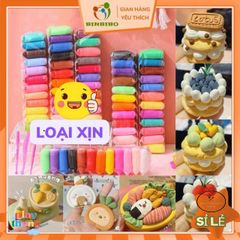 Bộ đất sét tự khô Binbibo 12 màu cao cấp an toàn cho trẻ em - Đồ chơi sáng tạo nặn hình, nhẹ và không dính