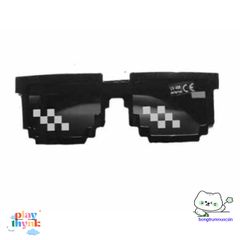 Kính Mát 8 Bit Thug Life - Kính Râm Pixel Unisex Dành Cho Fan Meme & Tiệc Minecraft - Món Quà Độc Đáo