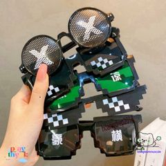 Kính Thuglife 6 Chấm MINECRAFT - Kính Mắt Thời Trang Độc Đáo Nhiều Màu Cho Giới Trẻ, Phong Cách Cool Ngầu