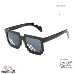 Kính Thug Life Đa Sắc 6 Chấm - Kính Mát Phong Cách Minecraft, Hoàn Hảo Cho Chụp Ảnh và Video TikTok, Phụ Kiện Thời Trang Retro