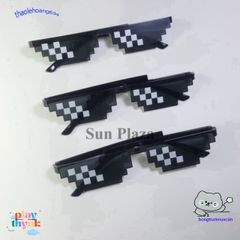 Kính Mắt Không Viền Vuông Thug Life - Phong Cách Hip Hop Thời Thượng Cho Unisex, Quà Tặng Độc Đáo Cho Game Thủ Và Người Đam Mê Meme