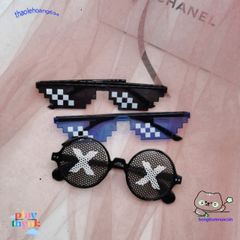 Kính Mắt Không Viền Vuông Thug Life - Phong Cách Hip Hop Thời Thượng Cho Unisex, Quà Tặng Độc Đáo Cho Game Thủ Và Người Đam Mê Meme