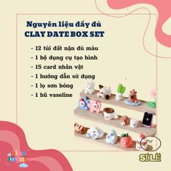 Bộ Đất Nặn Crabit Clay Date - Dụng Cụ Nghệ Thuật Handmade Siêu Nhẹ Kèm Hướng Dẫn Sáng Tạo Độc Đáo Cho Trẻ Em