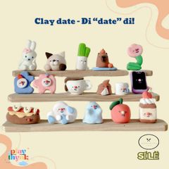 Bộ Đất Nặn Crabit Clay Date - Dụng Cụ Nghệ Thuật Handmade Siêu Nhẹ Kèm Hướng Dẫn Sáng Tạo Độc Đáo Cho Trẻ Em