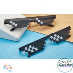 Kính Thug Life 8Bit Minecraft - Phong Cách Độc Lạ và Thời Trang Chất Lừ, Bảo Vệ Mắt Trong Các Bữa Tiệc và Đi Chơi