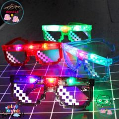Kính Thuglife 6 Chấm MINECRAFT LED Sắc Màu - Kính Mắt Thời Trang Độc Đáo Cho Phong Cách CUTE, Hot Trend 2021