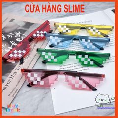 Kính Mắt Thuglife 6 Chấm MINECRAFT - Kính Thời Trang Nhiều Màu Sắc Cho Nam Nữ, Phong Cách Cute 8Bit, Hot Trend 2021